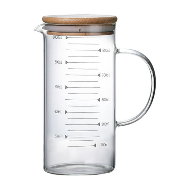 Jarras medidoras transparentes, vaso medidor, taza medidora, resistente al calor para restaurantes 1000ml-1