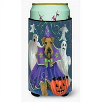 Carolines Treasures Airedale Boo Hoo Halloween Tall Boy Hugger Tall Boy multicolor