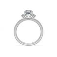 thumbnail image 2 of Fine Asscher Shape 2.20 Ct Natural Diamond Halo Wedding Ring for Ladies Solid 950 Platinum Size 3.5 (F-G/VS1) by Diamond-Capitals, 2 of 8