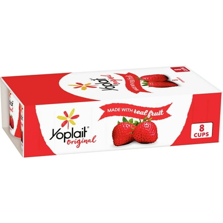 Yoplait Original Yogurt, Strawberry Low Fat Yogurt, 8 ct, 48 oz