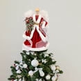 thumbnail image 6 of HongHeng Angel Christmas Tree Topper 13.2-Inch Glitter Angel Figurines Treetop Unlit for Christmas Decoration, 6 of 9
