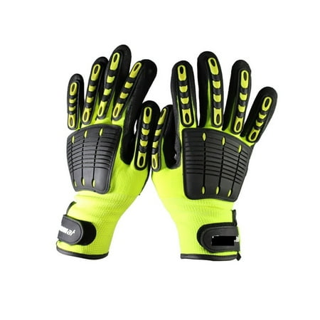 

Cut Resistant Vibration Safety Work Glove With TPR Mechanics Industry Working Gloves ANSI Cut Level A6 -------- Comfortable and Flexible