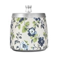 thumbnail image 7 of Yayeee Ashtray with Lid for Cigarette Smokeless Stainless Steel Home Ash Holder, Light Floral Pattern, 7 of 7