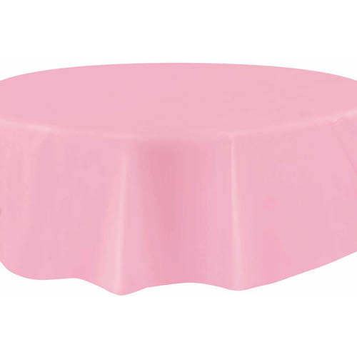 Party Dimensions Pink 84 Inch Round Plastic Tablecover 51026 Pink King Zak Industries Inc