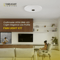 thumbnail image 2 of One Light Elegance Low Profile Fan Light Kit, 2 of 7