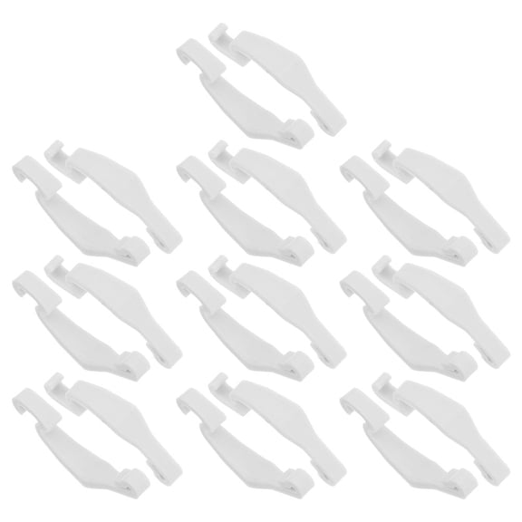 LOLIPPYY 30Pcs White Plastic Rabbit Cage Clips Secure Pet Cage Door Closure for Small Animal Enclosures