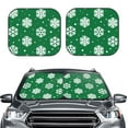 thumbnail image 2 of Fotbe Snowflake 2-Piece Car Windshield Sun Shade | Sun Blocker for Car Windshield | Foldable Automotive Interior Accessories for Sun Protection-Medium, 2 of 7