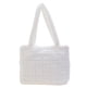 thumbnail image 1 of Bolso Mano Felpa Suave para Mujer Otoño Invierno Hombro Mullido Bolso Con Asa Superior (blanco), 1 of 9