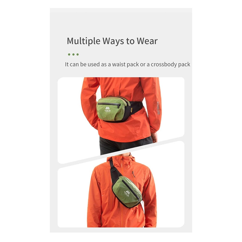 AONIJIE FH2502 Running Waist Bag 4L Large Capacity Waterproof Belt Pack for Men Women Outdoor Hiking Trail Marathon