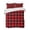 Red, variant on Quilts Twin Size, Red Black Buffalo Plaid Soft Comforter Bedding Set for Bed, Black Red Checkered Lightweight Quilted Bedspread with Pillow Cover(2 Pieces) for All Season, 68x86 Inch