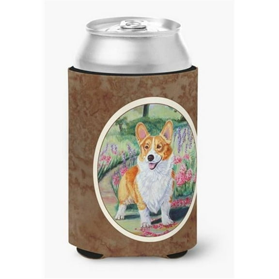 Pembroke Corgi Springtime Can or Bottle Hugger