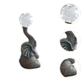 thumbnail image 6 of Outdoor Elephant Statue Resin Garden Sculpture Solar Light Playful Lawn Decoration Patio Yard Ornament for All Ages, 6 of 9