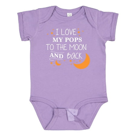 

Inktastic I Love My Pops to the Moon and Back Gift Baby Boy or Baby Girl Bodysuit