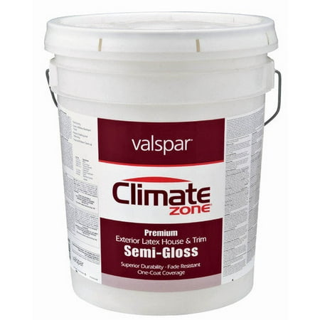 Valspar 5 Gallons Semi Gloss White Climate Zone Exterior Latex House & Tri