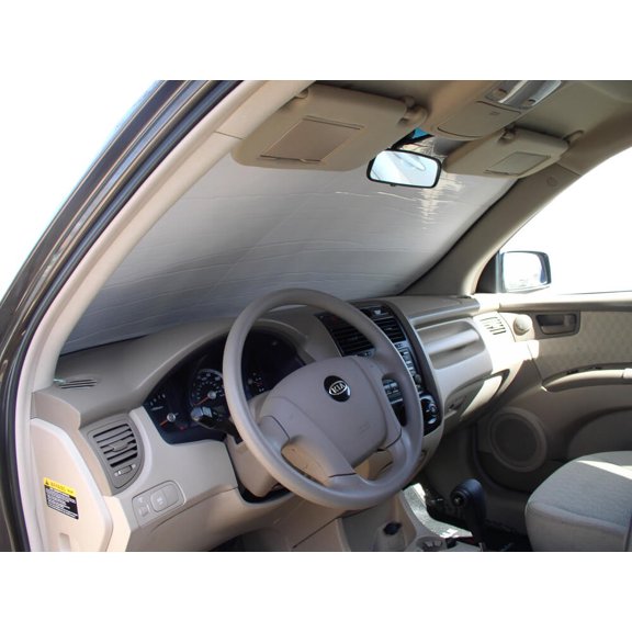 HeatShield, The Original Windshield Sun Shade, Custom-Fit for Kia Sportage SUV 2005, 2006, 2007, 2008, 2009, 2010, Silver Series