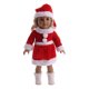 thumbnail image 1 of JM Conjunto de disfraz navideño de niña americana de 18 pulgadas JM, 1 of 5