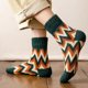 thumbnail image 2 of Calcetines de rizo de lana en zigzag para hombre, nuevos calcetines de invierno de moda que combinan con todo, gruesos y cálidos para hombre, 2 of 6