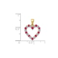 thumbnail image 4 of Gem & Harmony 2/5 Carat (Ctw) Ruby Pendant 14K Yellow Gold (NO CHAIN) for Women, 4 of 5