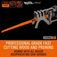 thumbnail image 3 of 5Pcs Reciprocating Saw Blade Set High Carbon Steel Assorted Pruning Saw Blade Sharp for Cutting Wood Plastic PVC Pipe Metal, 3 of 8