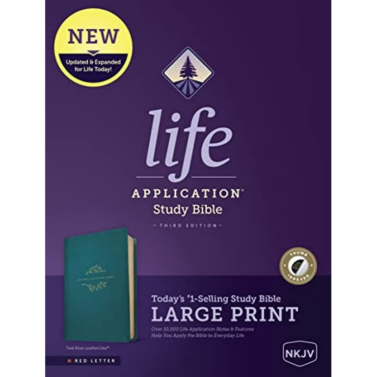 NKJV Life Application Study Bible, Third Edition, Large Print