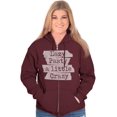 thumbnail image 4 of Funny Lazy Pasty A Little Crazy Joke Zip Up Hoodie Men's Women's Brisco Brands 5X, 4 of 6