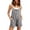 *Gray, variant on VBVC Women's Tie Back Spaghetti Strap Romper , Sleeveless Short Jumpsuit For Women , Ladies' Casual Breathable One Piece Outfit with Pockets,Black,S-3XL