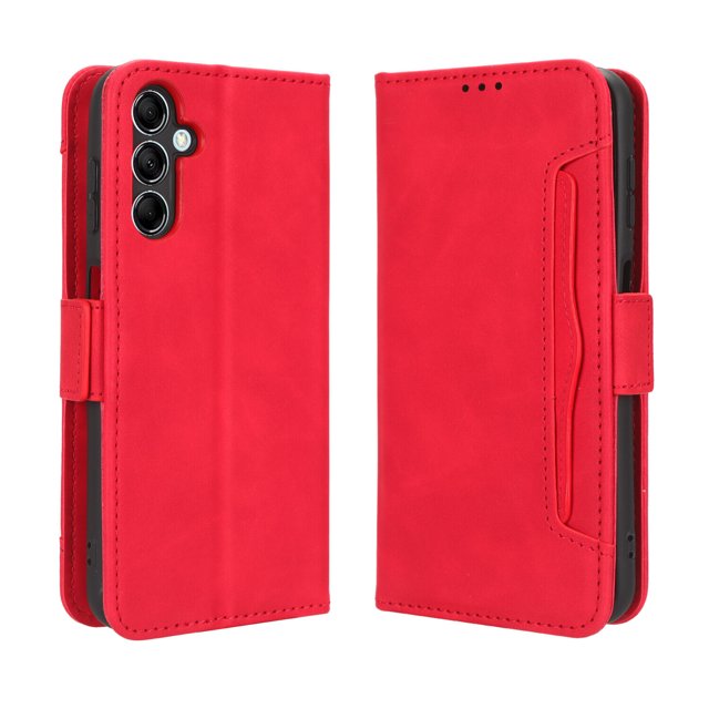 Case for Samsung Galaxy M14 5G Cover Adjustable Detachable Card Holder Magnetic closure Leather Wallet Case