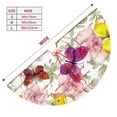 thumbnail image 5 of Kll 30" Christmas Tree Skirt Butterflies And Vintage Xmas Tree Skirts Mat For New Year Xmas Holiday Party Indoor Outdoor Home Decoration, 5 of 9