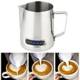 thumbnail image 1 of Poignée en Acier Inoxydable 600ML Couronne de Café Pichet Espresso Mousseur à Lait Latte, 1 of 1