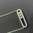 thumbnail image 3 of Bluebell Jewels 2.00Ct Round Cut CZ Messika Charm Pendant Necklace 14k White Gold Finish, 3 of 3