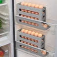 thumbnail image 4 of 2023 New Automatic Rolling Third-layer Egg Dispenser, Egg Holder Dispenser for Refrigerator, Holds 24 Eggs, Space-Saving Egg Storage, 4 of 6