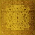 thumbnail image 1 of Ahgly Company Indoor Square Oriental Yellow Industrial Area Rugs, 8' Square, 1 of 4