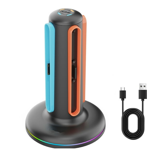 TAPDRA Joy-Con 2 Station de Charge pour Switch 2 USB-C Réversible Alignement Magnétique Charge Sécuritaire