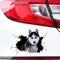 thumbnail image 4 of Animal Crack Car Sticker, 7.3 x 6.7 inch Car Window Decal,Multiple Styles Pet Static Electricity Sticker for Cars,3D Realistic Waterproof DIY Car Window Paste Stickers (Orange Cat-Small), 4 of 7