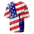 thumbnail image 5 of USSUMA Summer Tops for Women Trendy Crewneck Short Sleeve Dressy Shirts Blouses American Flag Star Women's Tops Summer 2022 4th of July Patriotic Graphic Casual Tshirts Tunic Plus, 5 of 5