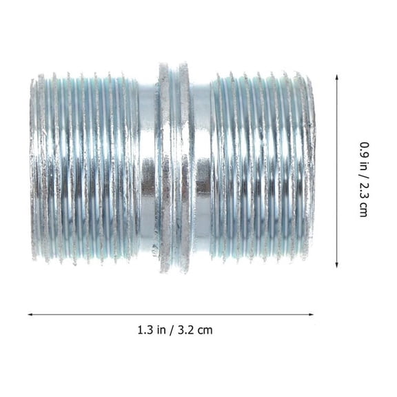 Minkissy 12Pcs Wire Shelf Replacement Parts Double Head Steel Connectors Silver 3.2X3.2Cm