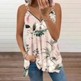 thumbnail image 3 of Gibobby Camiseta de manga corta con cremallera de algodón de imitación estampada para mujeres europeas y de verano, Top informal con cuello en V(Rosa,G), 3 of 4