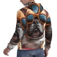 thumbnail image 6 of Honeii French Bulldog In Sunglasses Pattern Mens Hoodies Men's Loose Sleeve Sweatshirt,Pullover Hooded Sweatshirt for Men,Essentials Hoodie-Small, 6 of 7