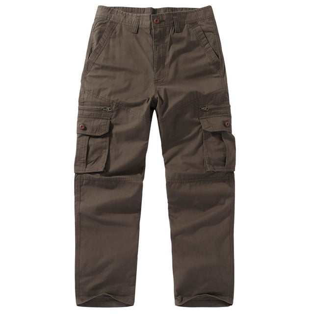 Ceisia Men's Multi-Pocket Straight-Leg Outdoor Casual Pants | Durable Solid Color Trousers (Regular & Plus Sizes) Gifts