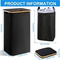 thumbnail image 3 of Huhuzaio Laundry Basket Recycling Storage Kitchen Indoor 26 Gallon 100L Household Bottle Items Collection Container Large Recycling Storage Container with Lid Reusable Removable Inner Bag Bottl, 3 of 5
