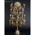 thumbnail image 2 of 52-inch Large Dancing Peacock Annam Lamp with Vines and Bells - Brass, 2 of 4