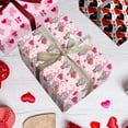 thumbnail image 4 of Home Decor Valentine'S Day Wrap Paper Roll For With Heart Patterns Quality Large Sheet For Craft Gift Wrapping Paper Valentines Day Decorations, 4 of 6