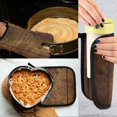 thumbnail image 5 of Yayeee Oven Mitts and Pot Holder Set of 4 Heat Resistant Kitchen Gloves Baking Hot Pad, Wood Grain, 5 of 5