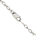 thumbnail image 3 of 925 Sterling Silver 3mm Cable Rolo Link Chain Belcher Necklace, 3 of 4