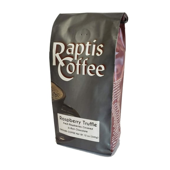Raptis Coffee Roasters Raspberry Truffle Ground Coffee 12oz