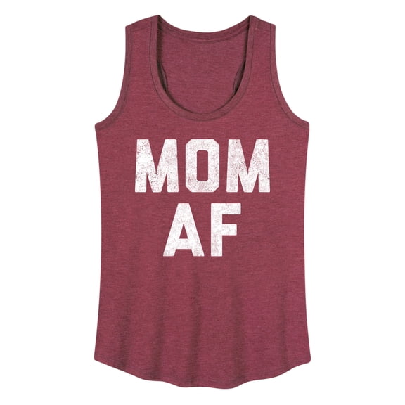 Instant Message - Mom AF Women's Graphic Racerback Tank