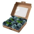 thumbnail image 2 of Rosas en de con 25 piezas de ramos románticos y delicados, conjunto de flores de rosas artificiales C, 2 of 9