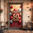 thumbnail image 6 of LUUFILx Cheers to 50 Years Backdrop Birthday Party Balloon Banner Anniversary Celebration Decor Photography Props Background Wall Decorations, 6 of 7