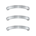 thumbnail image 4 of Lishi Silver Kitchen Cabinet Handle - 96mm Hole Distance - Set of 6 Pieces with Screws, 4 of 5