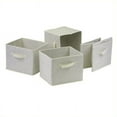 thumbnail image 2 of Winsome Wood Capri 4-Pc Foldable Baskets, Beige Fabric, 2 of 2